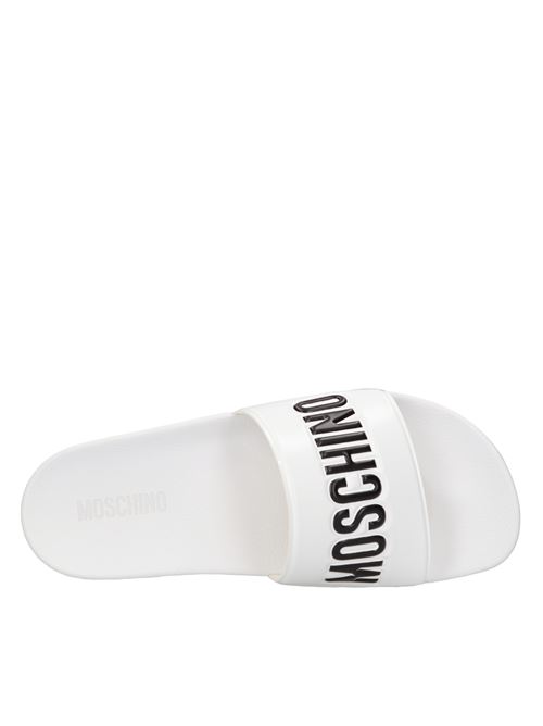 Mules in gomma MOSCHINO COUTURE | MB28022G0GG10100BIANCO-NERO